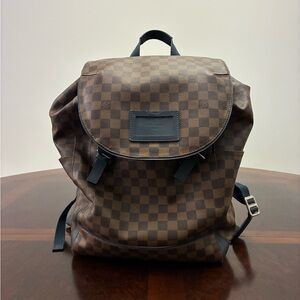 Louis Vuitton Backpack Damier Ebene Runner Authentic
